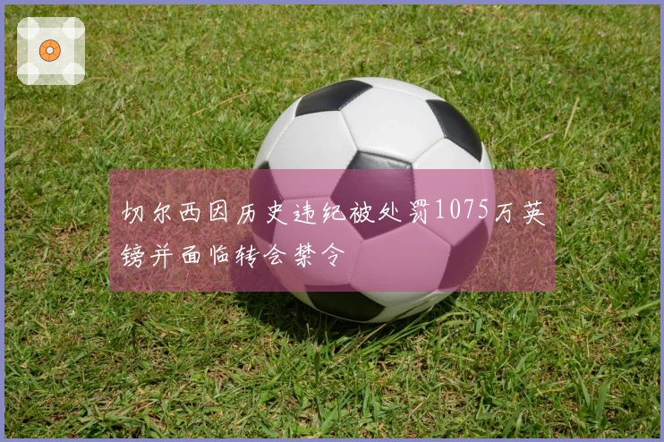 切尔西因历史违纪被处罚1075万英镑并面临转会禁令